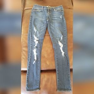 Cafe denim skinny 3/4